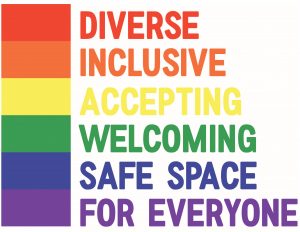 Diverse, Inclusive, Accepting, Welcoming, Safe Space for Everyone 